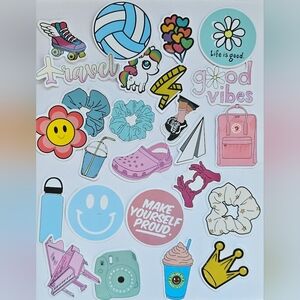 Cute random girl stickers,  Journaling, stationary,  24pc